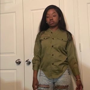 Army Green Boy Scout Oxford.